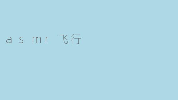 asmr飞行