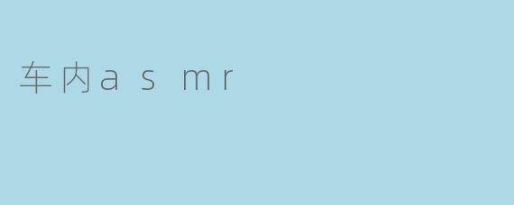 车内asmr