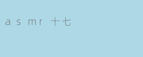 asmr十七
