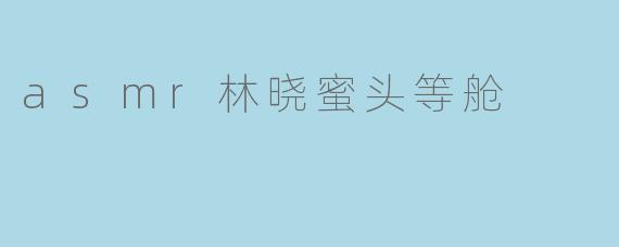 asmr林晓蜜头等舱