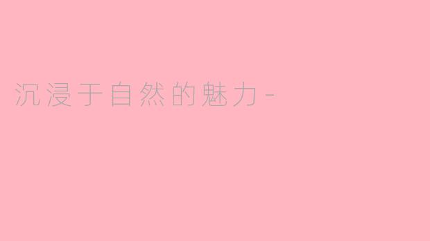 沉浸于自然的魅力-