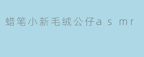 蜡笔小新毛绒公仔asmr
