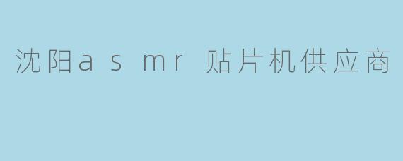 沈阳asmr贴片机供应商