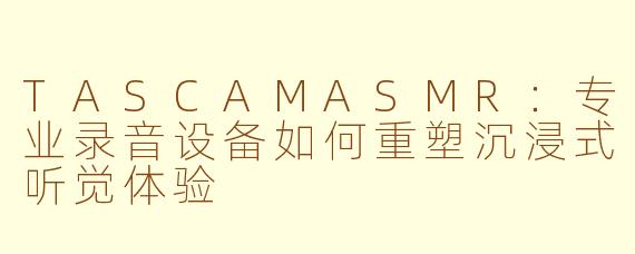 TASCAMASMR：专业录音设备如何重塑沉浸式听觉体验