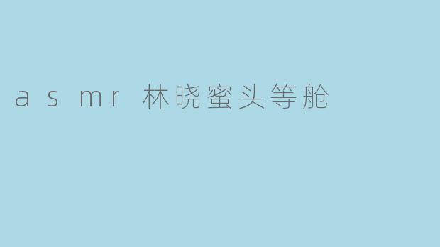 asmr林晓蜜头等舱