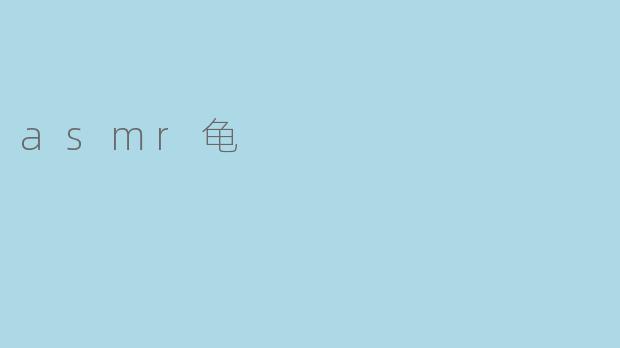asmr龟
