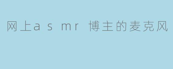 网上asmr博主的麦克风