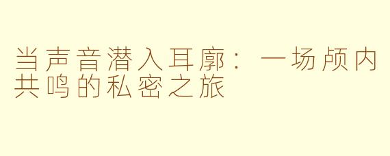 当声音潜入耳廓：一场颅内共鸣的私密之旅