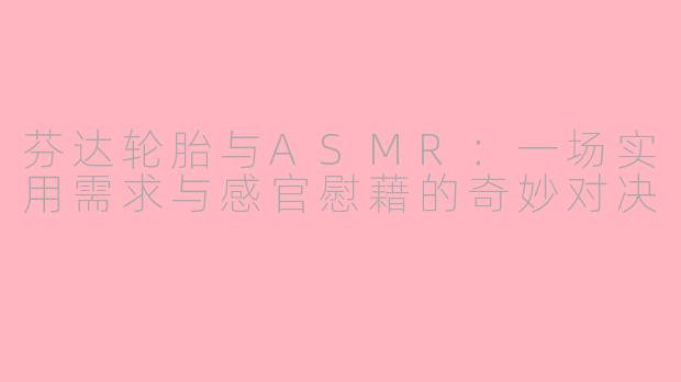 芬达轮胎与ASMR：一场实用需求与感官慰藉的奇妙对决