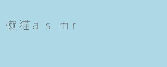 懒猫asmr