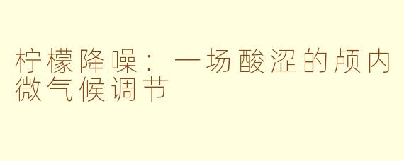 柠檬降噪：一场酸涩的颅内微气候调节