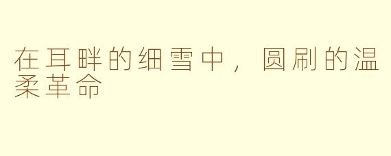 在耳畔的细雪中,圆刷的温柔革命