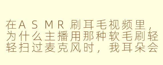 在ASMR刷耳毛视频里,为什么主播用那种软毛刷轻轻扫过麦克风时,我耳朵会感觉发痒甚至起鸡皮疙瘩,但明明没有东西真的碰到我?